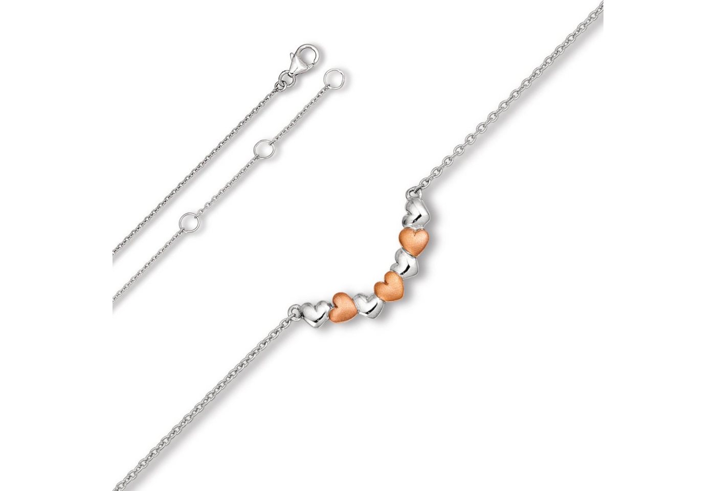 ONE ELEMENT Silberkette Herz Halskette aus 925 Silber 42 cm, Ein Geschenk von Herzen – zart, elegant & voller Symbolik von ONE ELEMENT