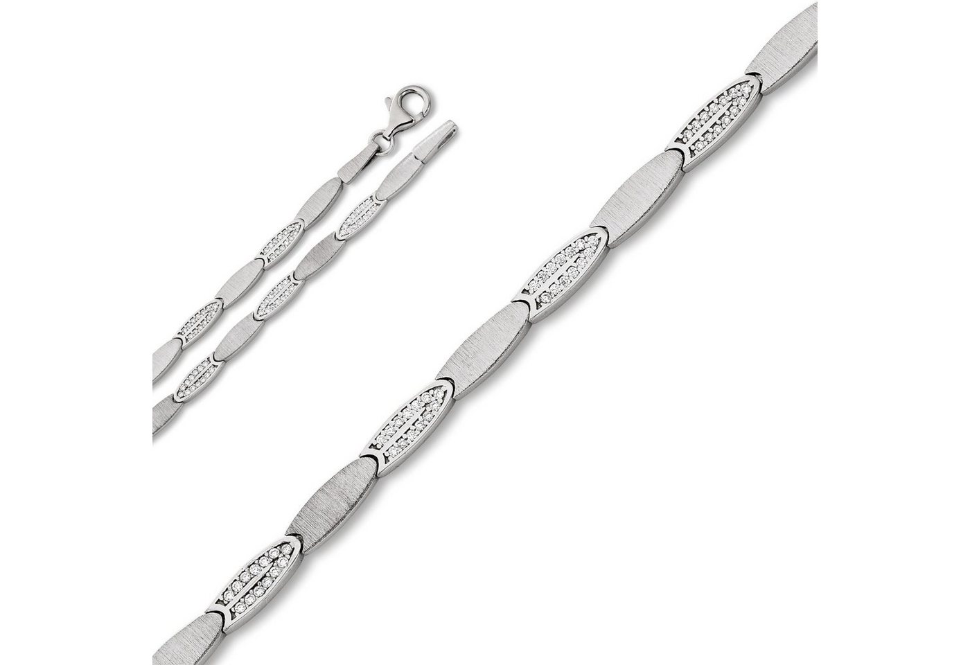 ONE ELEMENT Silberkette Zirkonia Halskette aus 925 Silber, Damen Silber Schmuck von ONE ELEMENT