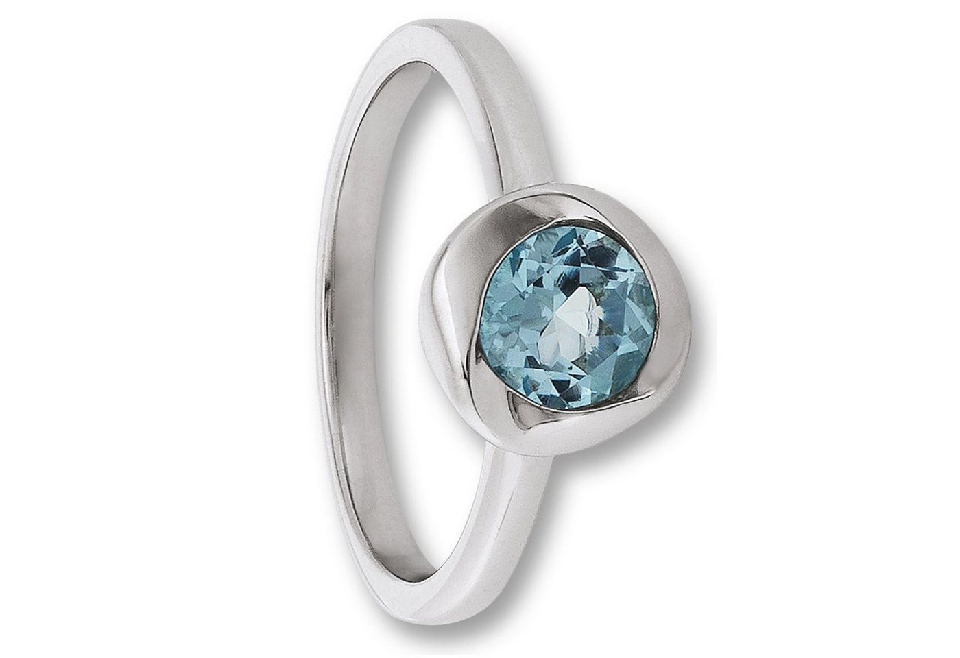 ONE ELEMENT Silberring Blau Topas Ring aus 925 Silber, Damen Silber Schmuck von ONE ELEMENT