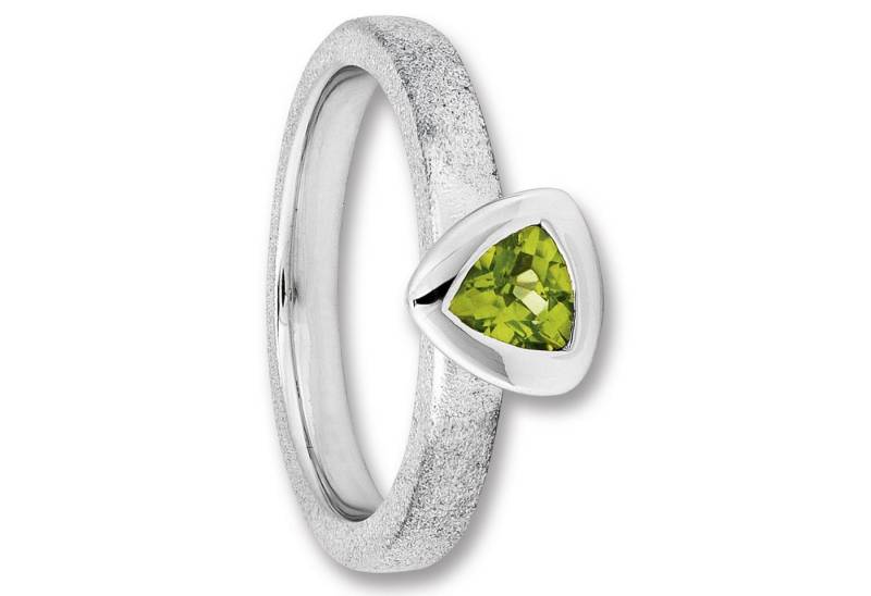 ONE ELEMENT Silberring Peridot Ring aus 925 Silber, Zart funkelnde Details – elegant & vielseitig kombinierbar von ONE ELEMENT