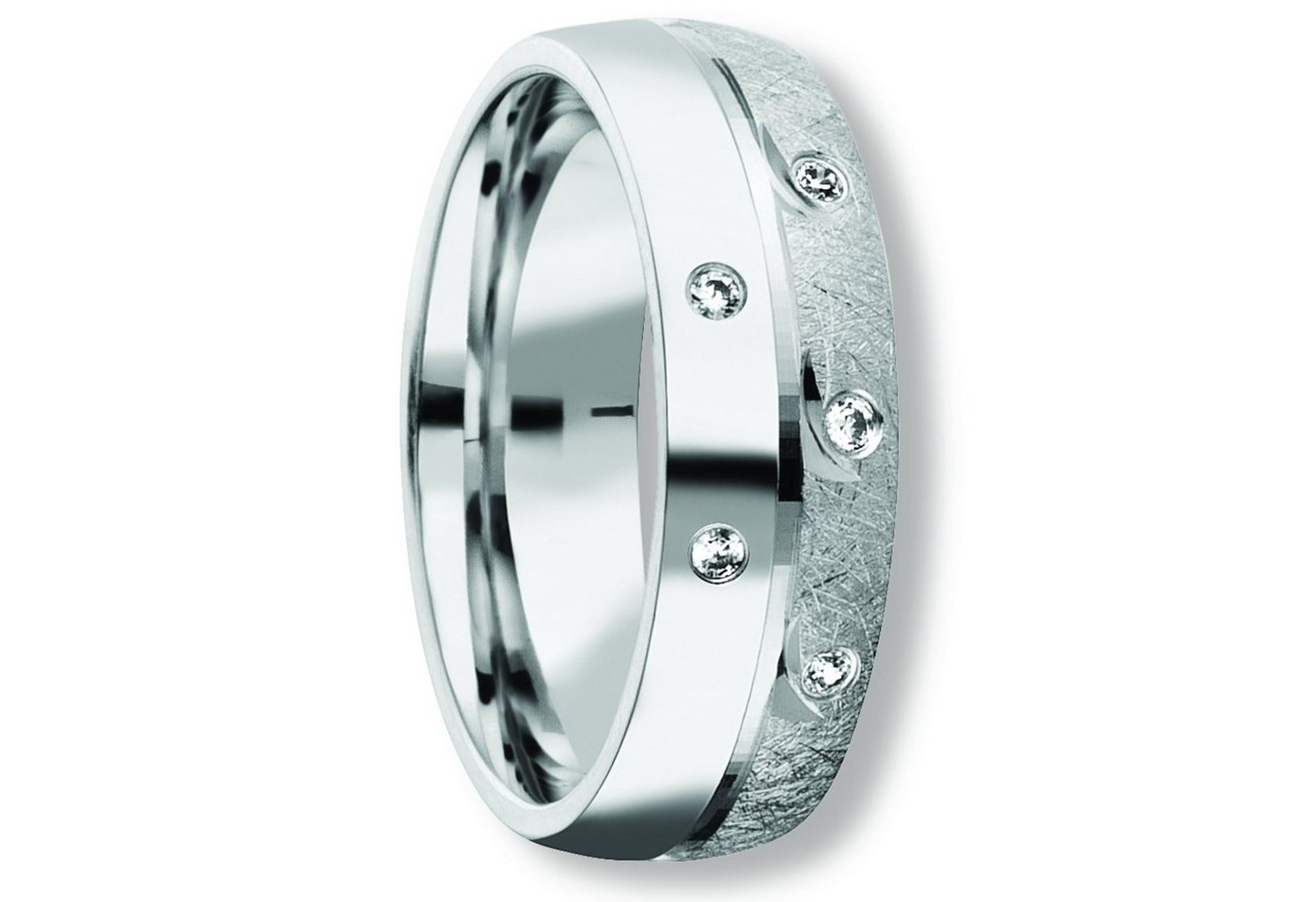 ONE ELEMENT Silberring Zirkonia Freundschaft Partner Ring aus 925 Silber, Damen Silber Schmuck Freundschaft / Partner von ONE ELEMENT