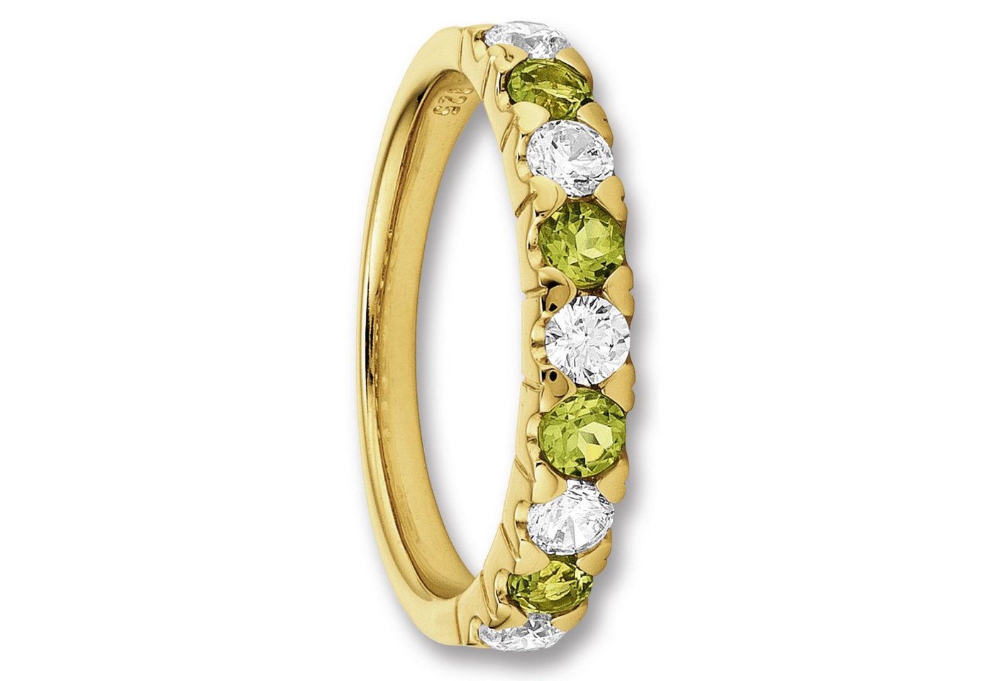 ONE ELEMENT Silberring Zirkonia & Peridot Ring aus 925 Silber, Damen Silber Schmuck von ONE ELEMENT