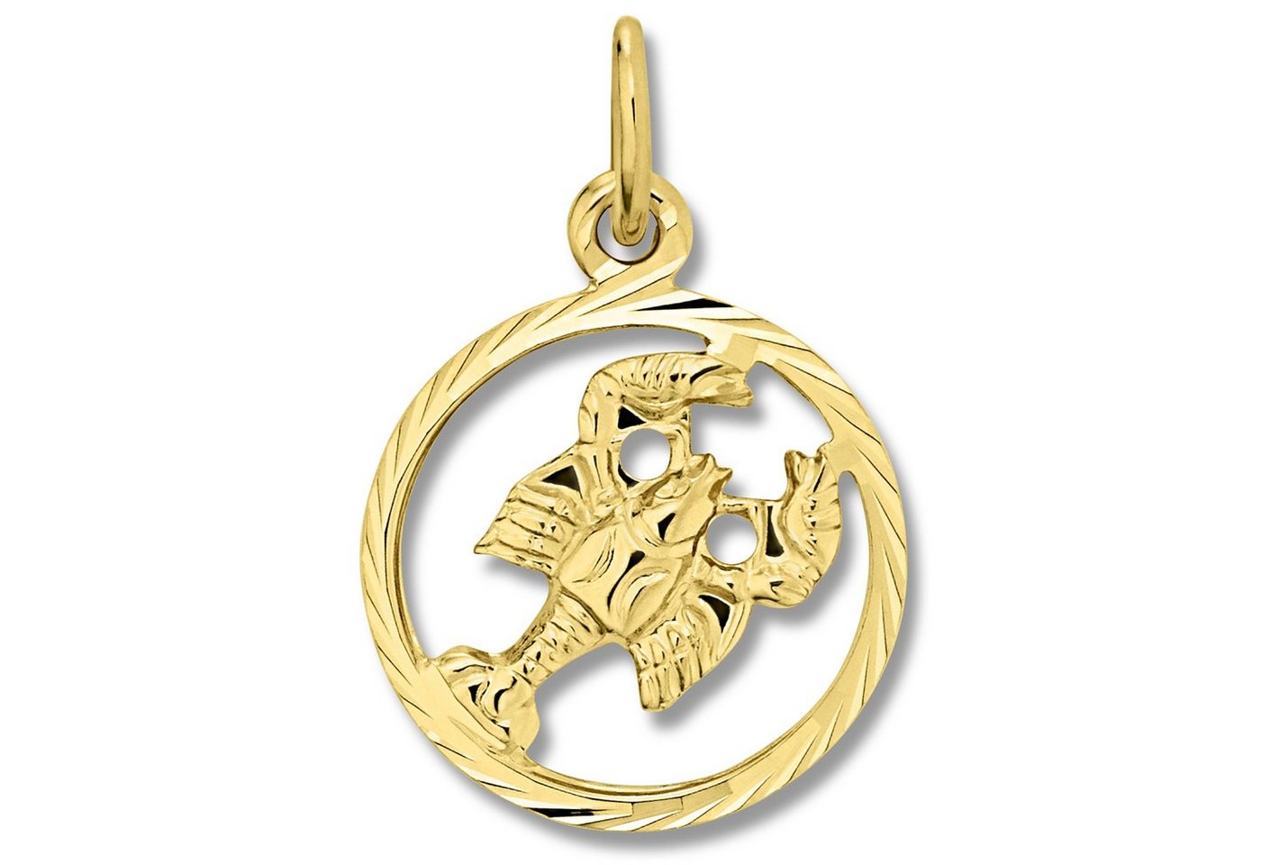 ONE ELEMENT Sternzeichenanhänger Krebs Sternzeichen Anhänger aus 333 Gelbgold, Damen Gold Schmuck Krebs von ONE ELEMENT