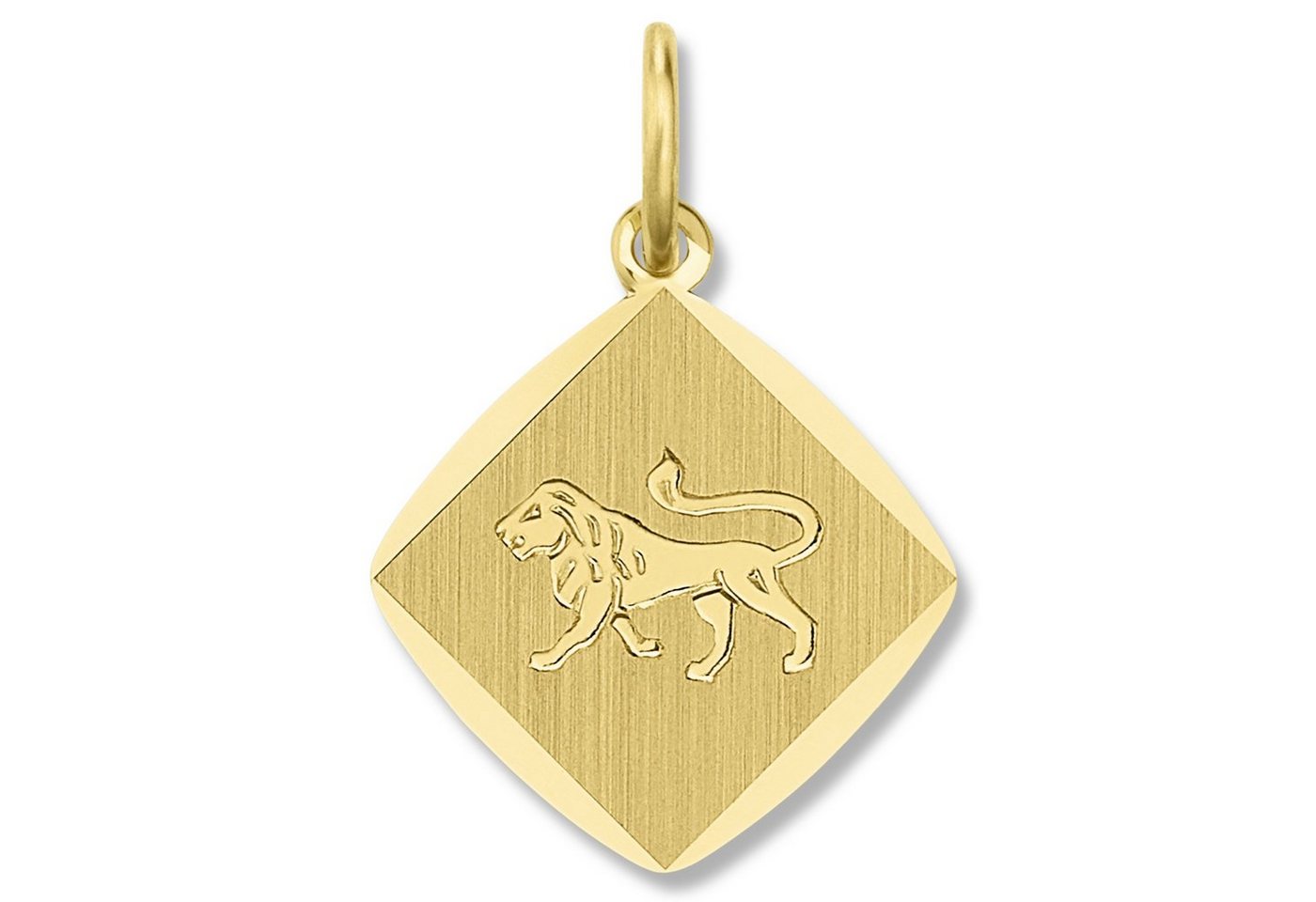 ONE ELEMENT Sternzeichenanhänger Löwe Sternzeichen Anhänger aus 333 Gelbgold, Symbol mit Herz – ein feines Geschenk für viele Anlässe von ONE ELEMENT