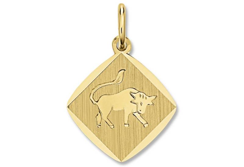 ONE ELEMENT Sternzeichenanhänger Stier Sternzeichen Anhänger aus 333 Gelbgold, Ihr persönliches Sternzeichen – ein besonderes Geschenk mit Bedeutung von ONE ELEMENT