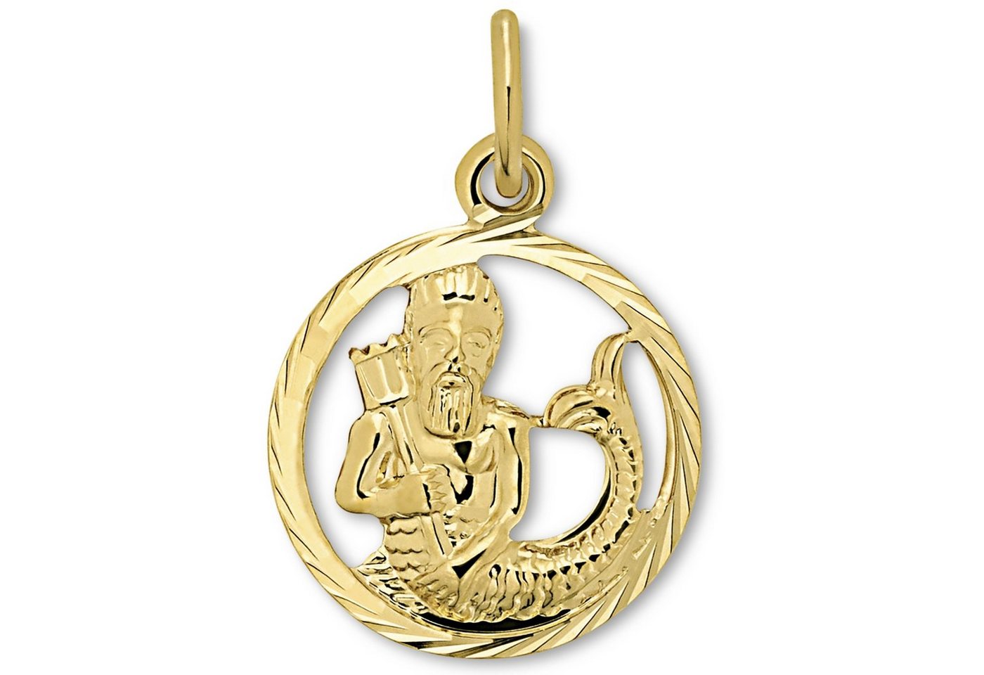 ONE ELEMENT Sternzeichenanhänger Wassermann Sternzeichen Anhänger aus 333 Gelbgold, Sinnbild Ihrer Persönlichkeit – eine schöne Idee zum Verschenken von ONE ELEMENT