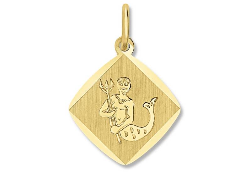 ONE ELEMENT Sternzeichenanhänger Wassermann Sternzeichen Anhänger aus 333 Gelbgold, Sinnbild Ihrer Persönlichkeit – eine schöne Idee zum Verschenken von ONE ELEMENT