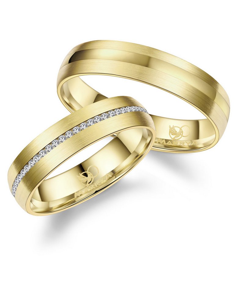 MARRYA Trauring Edelstahl Ringe Trauringe Eheringe Partnerringe von MARRYA