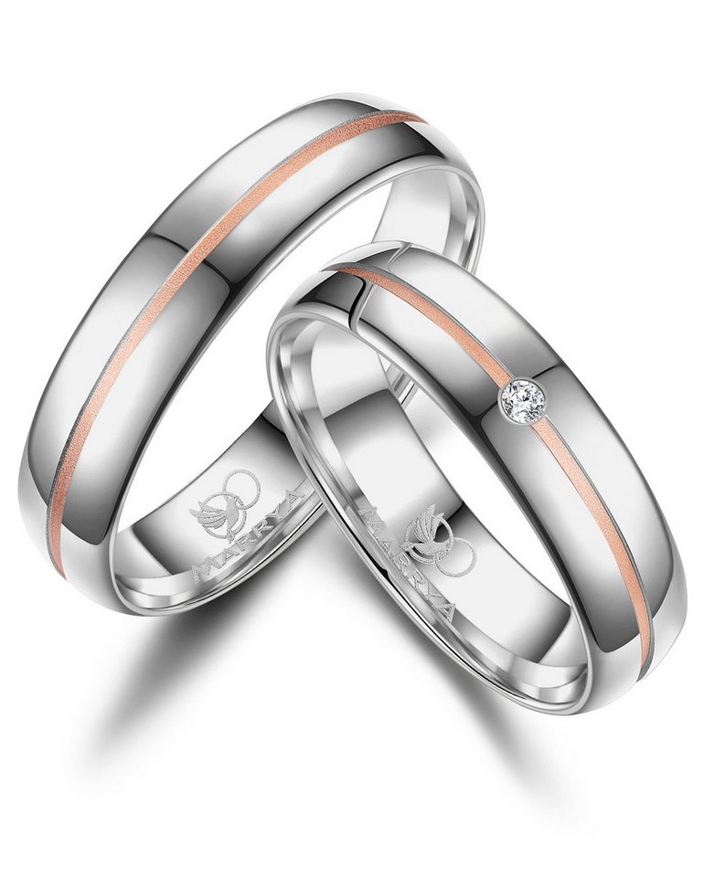 MARRYA Trauring Silber Ringe Trauringe Eheringe Partnerringe von MARRYA