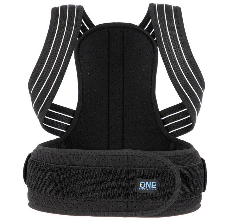 ONE FITNESS Bauch- und Rückenstützgürtel Rückerhalter Stabilisator (Spar-Set, 1-tlg., Geradehalter), Versteift die Brustwirbelsäule und fördert eine aufrechte Haltung von ONE FITNESS