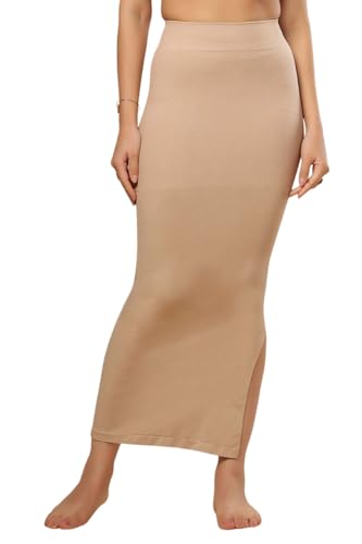 ONE MINUTE SAREE Figurformender Saree Shapewear in Beige, Beige, L von ONE MINUTE SAREE