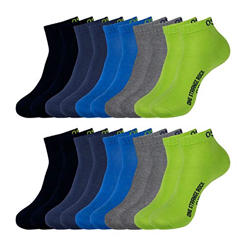 ONE STRANGE ROCK Herren Damen Quarter Socken Kurzsocken 5, 10, 15, 20, 30 Paar, Farbe:Blau/Grau/Grün - 10er Pack, Größe:35-38, Artikel:-201 frog on the water von ONE STRANGE ROCK