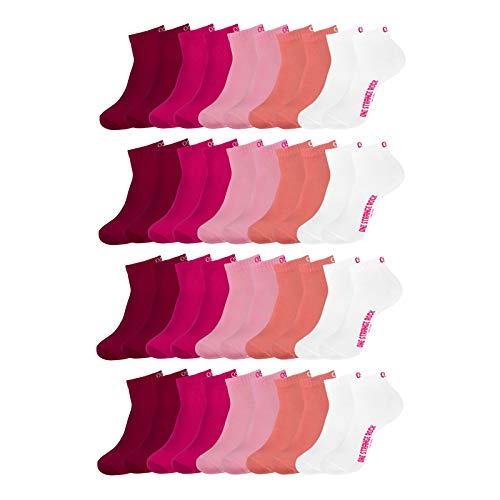 ONE STRANGE ROCK Quarter Socken Kurzsocken Herren Damen 20 Paar, Größe:35-38, Artikel:-401 pink unicorn von ONE STRANGE ROCK