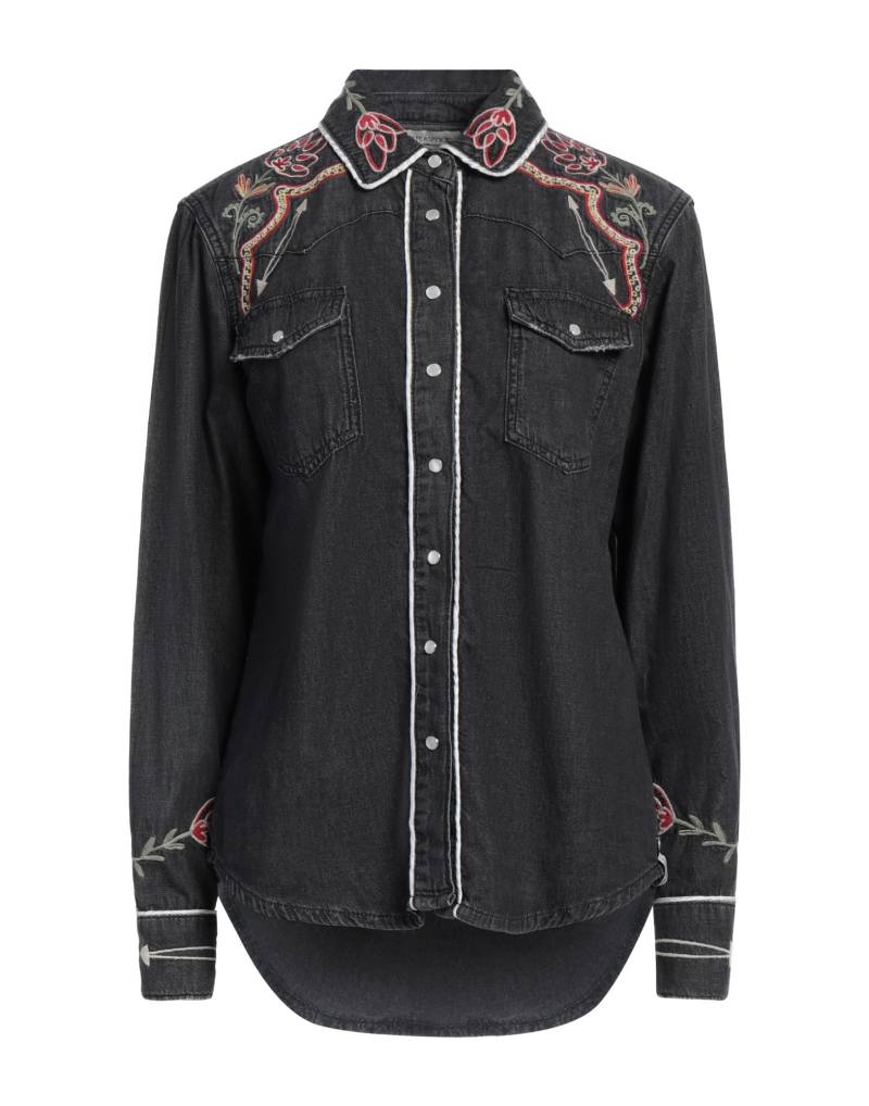 ONE TEASPOON Jeanshemd Damen Schwarz von ONE TEASPOON