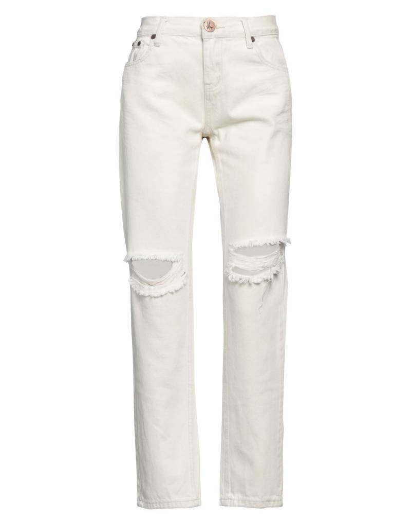 ONE TEASPOON Jeanshose Damen Cremeweiß von ONE TEASPOON