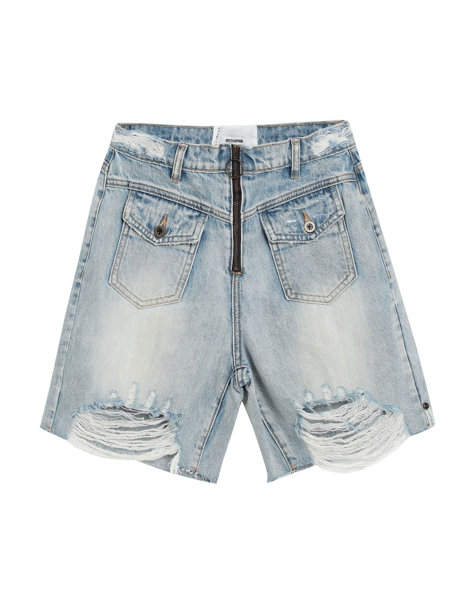 ONE TEASPOON Jeansshorts Damen Blau von ONE TEASPOON