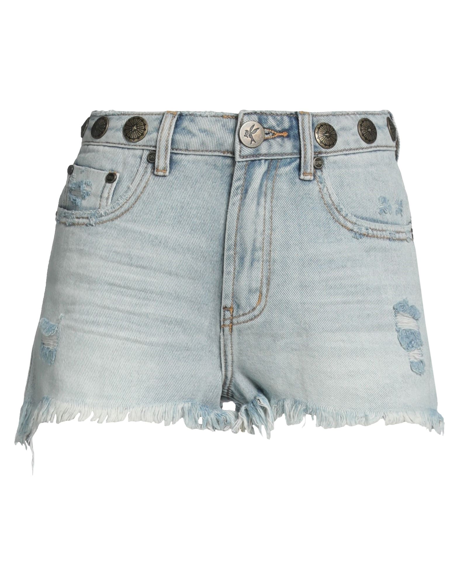 ONE TEASPOON Jeansshorts Damen Blau von ONE TEASPOON