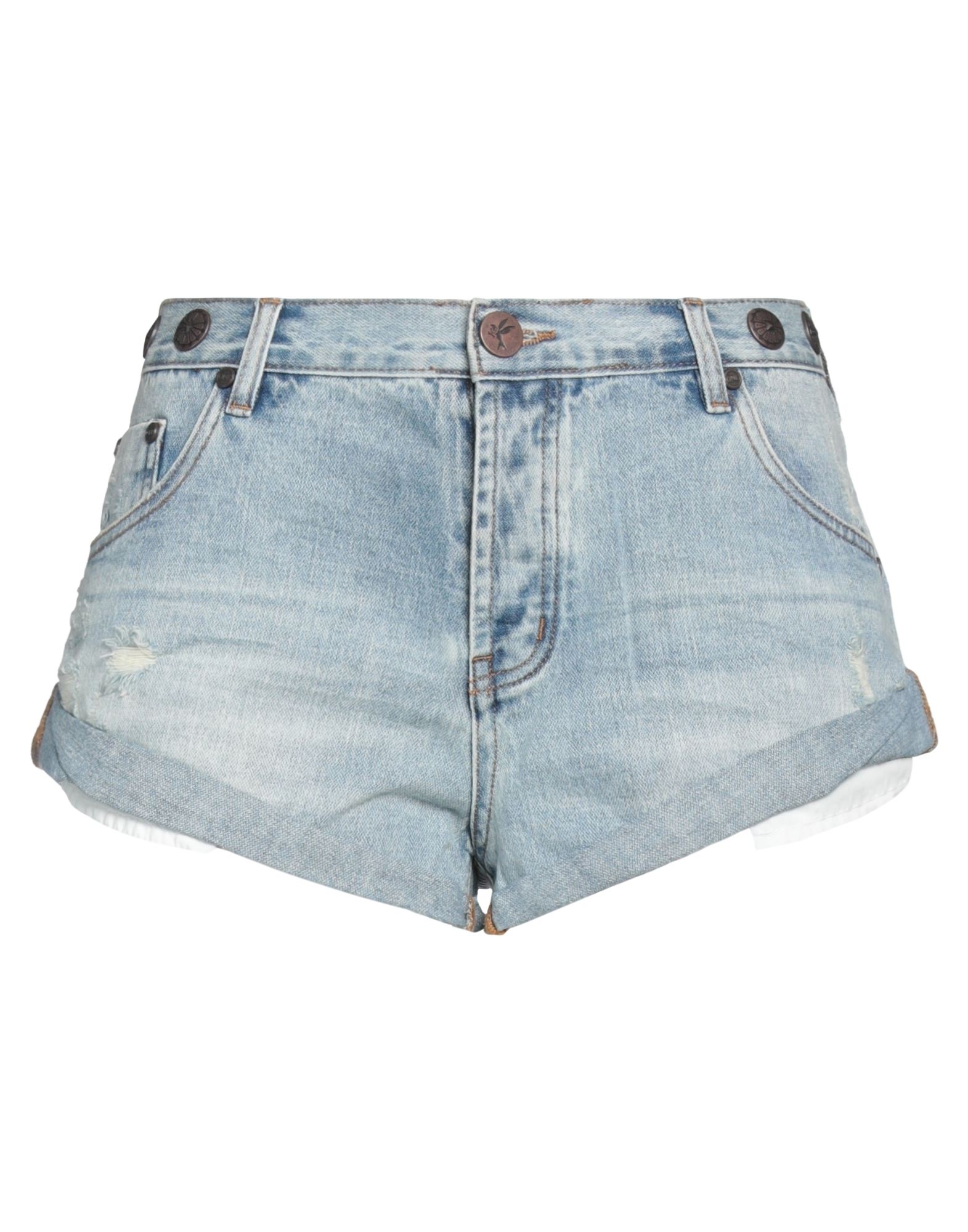 ONE TEASPOON Jeansshorts Damen Blau von ONE TEASPOON