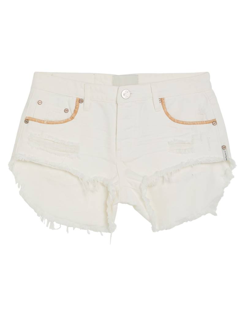 ONE TEASPOON Jeansshorts Damen Elfenbein von ONE TEASPOON