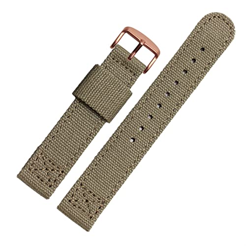 ONECMN Denim-Leinen-Uhrenarmband für Markenarmband, Outdoor-Sportarmband, 18 mm, 20 mm, 22 mm, 22 mm, Achat von ONECMN