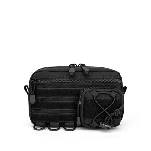 ONECMN Gürteltasche für Herren, MOLLE-Zubehör, mobile Tasche für multifunktionales Klettern, Camping, männliches Werkzeug, Ausrüstung, Hüfttasche, Schwarz , Einheitsgröße ONECMN Gürteltasche für Herren, MOLLE-Zubehör, mobile Tasche für multifunktionales Klettern, Camping, männliches Werkzeug, Ausrüstung, Hüfttasche, Schwarz , Einheitsgröße von ONECMN