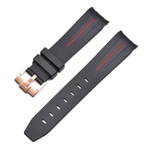 ONECMN Gummi-Uhrenarmband für Rolex-Armband, 20 mm, 22 mm, 21 mm, Ersatz-Armbanduhr-Zubehör, 22 mm, Achat von ONECMN