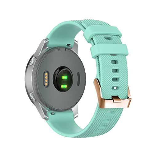 ONECMN Silikon-Armband für Garmin Vivoactive 3S 4S Venu 2S Uhrenarmband, Roségoldschnalle, 18 mm, Universal 20mm Width, Achat von ONECMN
