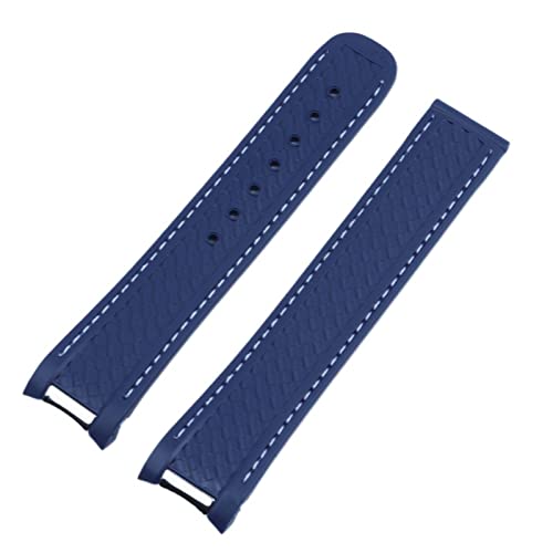 ONECMN Uhrenarmband aus Gummi für Omega Seamaster 300 AT150 Aqua Terra, ultraleicht, 8900 Stahlschnalle, 20 mm, Without Buckle, Achat von ONECMN