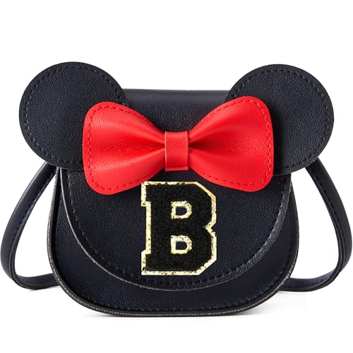 ONECOCOA Kleinkind-Geldbörse, Geschenke für Mädchen, kleine Mädchen, Geldbörse, Kinder-Geldbörse, Crossbody-Tasche, Spielzeug, Geburtstagsgeschenk für Mädchen, Schwarz-schwarze Initiale, B ONECOCOA Kleinkind-Geldbörse, Geschenke für Mädchen, kleine Mädchen, Geldbörse, Kinder-Geldbörse, Crossbody-Tasche, Spielzeug, Geburtstagsgeschenk für Mädchen, Schwarz-schwarze Initiale, B von ONECOCOA