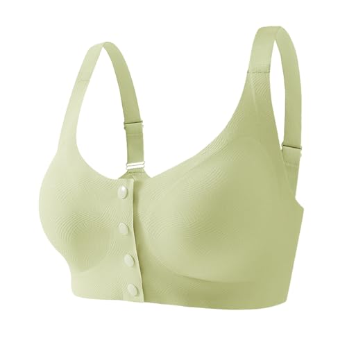 ONEFENG Vorne Verschluss Mastektomie BH,Damen Ohne Bügel BH mit Taschen für Brustprothesen ONEFENG Vorne Verschluss Mastektomie BH,Damen Ohne Bügel BH mit Taschen für Brustprothesen von ONEFENG