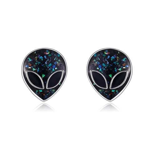 Alien Ohrringe S925 Sterling Silber UFO Alien Ohrstecker Weltraumschmuck Geschenke für Frauen Männer Alien Ohrringe S925 Sterling Silber UFO Alien Ohrstecker Weltraumschmuck Geschenke für Frauen Männer von ONEFINITY