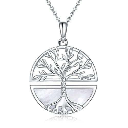 ONEFINITY Lebensbaum Anhänger Kette Sterling Silber Baum des Lebens Schmuck Geschenk für Damen Mädchen von ONEFINITY