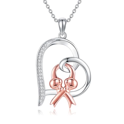 ONEFINITY Brustkrebs Halskette 925er Sterlingsilber Brustkrebs Überlebende Herz Anhänger Halskette Brustkrebs Schmuck für Frauen Brustkrebs nach Operationen Überlebende von Chemotherapie ONEFINITY Brustkrebs Halskette 925er Sterlingsilber Brustkrebs Überlebende Herz Anhänger Halskette Brustkrebs Schmuck für Frauen Brustkrebs nach Operationen Überlebende von Chemotherapie von ONEFINITY