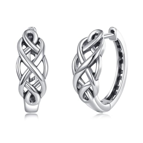 ONEFINITY Celtic Kont Ohrringe 925 Sterling Silber Celtic Clip On Ohrringe Irischer Schmuck Geschenke Für Damen Herren ONEFINITY Celtic Kont Ohrringe 925 Sterling Silber Celtic Clip On Ohrringe Irischer Schmuck Geschenke Für Damen Herren von ONEFINITY