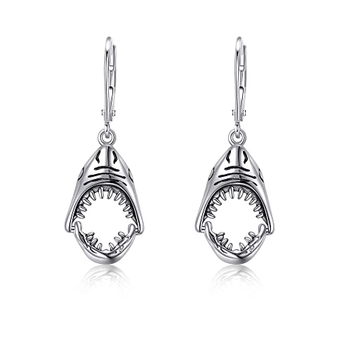 ONEFINITY Hai Dangle Ohrringe 925 Sterling Sliver Hai Geschenke Ozean Schmuck für Frauen von ONEFINITY