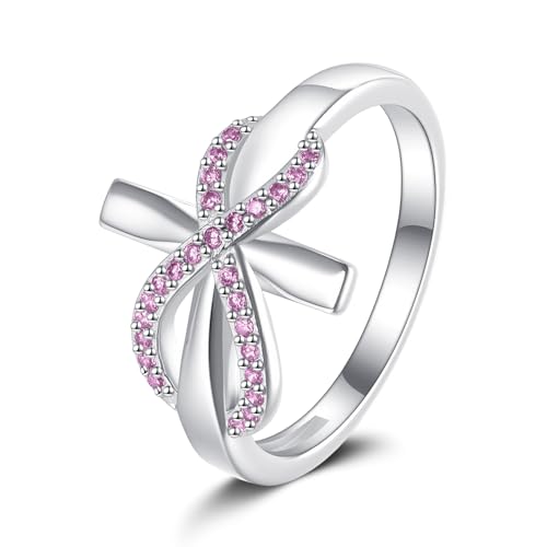 ONEFINITY Kreuz Unendlichkeitsring 925 Sterling Silber Geburtsstein für den Monat Oktober Ring Kreuz Schmuck Geschenke für Damen ONEFINITY Kreuz Unendlichkeitsring 925 Sterling Silber Geburtsstein für den Monat Oktober Ring Kreuz Schmuck Geschenke für Damen von ONEFINITY