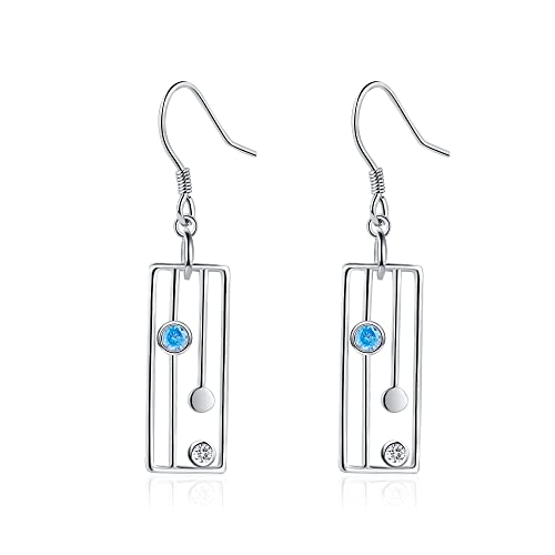 ONEFINITY Rechteck Ohrringe für Damen 925 Sterling Silber Vintage Geometrie Rechteck Schmuck Geschenk von ONEFINITY