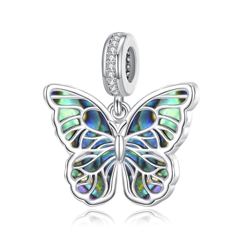 ONEFINITY Schmetterlings Charm Perlen für Armbänder 925 Sterling Silber Schmetterlings Charm Perlen Schmuck Geschenke für Damen von ONEFINITY
