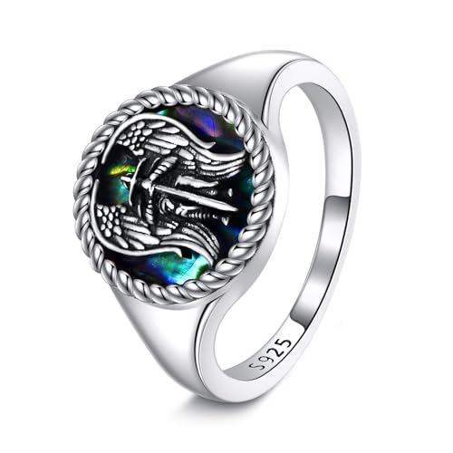 ONEFINITY St Michael Ring 925 Sterling Silber Erzengel Michael Ring Katholischer Schmuck Amulett Geschenke für Männer Frauen ONEFINITY St Michael Ring 925 Sterling Silber Erzengel Michael Ring Katholischer Schmuck Amulett Geschenke für Männer Frauen von ONEFINITY
