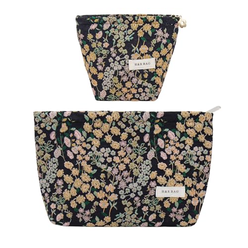 ONEGenug Kosmetiktasche Klein 2 Pcs Make up Tasche Damen Mädchen Schminktasche Organizer für Reise Geschenk ONEGenug Kosmetiktasche Klein 2 Pcs Make up Tasche Damen Mädchen Schminktasche Organizer für Reise Geschenk von ONEGenug