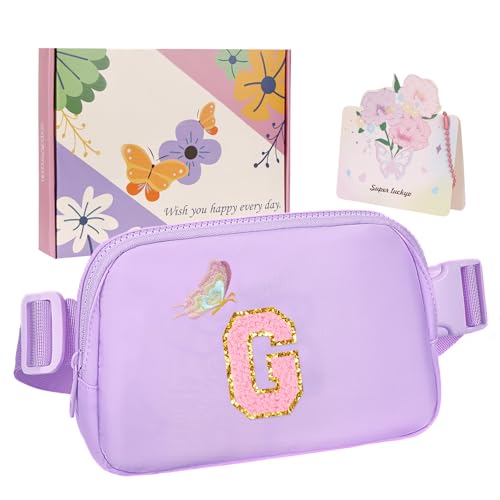ONETOALL Geschenke für Mädchen 10 11 12 Jahre, Bauchtasche Kinder mit Buchstaben, Verstellbare Sling Bag Damen, Teenager Personalisierte Geschenkidee für Geburtstag ONETOALL Geschenke für Mädchen 10 11 12 Jahre, Bauchtasche Kinder mit Buchstaben, Verstellbare Sling Bag Damen, Teenager Personalisierte Geschenkidee für Geburtstag von ONETOALL