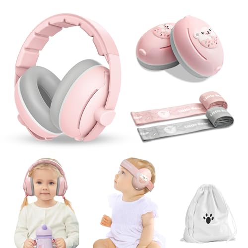 ONITOON Baby Gehörschutz Ohrschützer, 2-in-1 Baby Kopfhörer, Neugeboren Ohrenschützer mit Geräuschunterdrückung & Verstellbares Kopfband, Gehörschutz für Kinder, Flugzeug Essentials ONITOON Baby Gehörschutz Ohrschützer, 2-in-1 Baby Kopfhörer, Neugeboren Ohrenschützer mit Geräuschunterdrückung & Verstellbares Kopfband, Gehörschutz für Kinder, Flugzeug Essentials von ONITOON