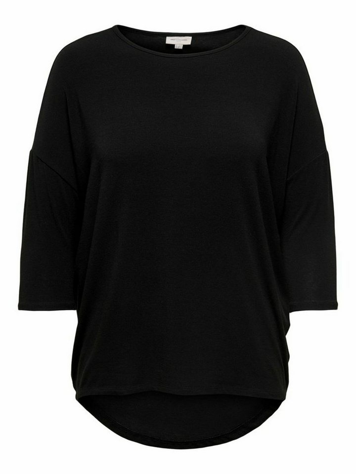 ONLY CARMAKOMA 3/4-Arm-Shirt LAMOUR (1-tlg) Drapiert/gerafft, Plain/ohne Details von ONLY CARMAKOMA