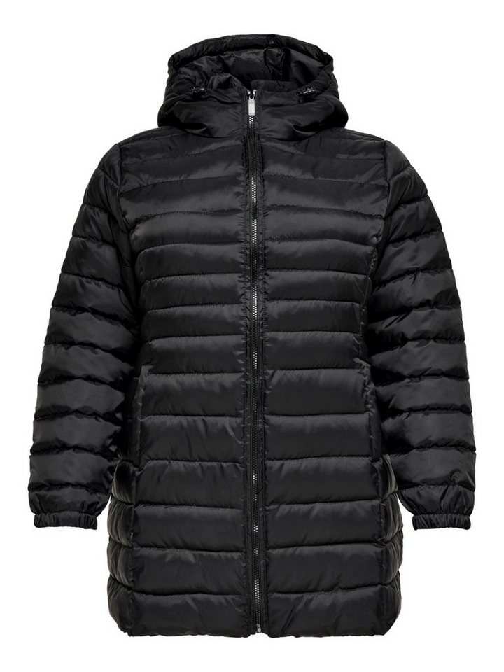 ONLY CARMAKOMA Blouson Lange Puffer Steppjacke Plus Size Übergrößen CARNEWTAHOE 4281 in Schwarz von ONLY CARMAKOMA