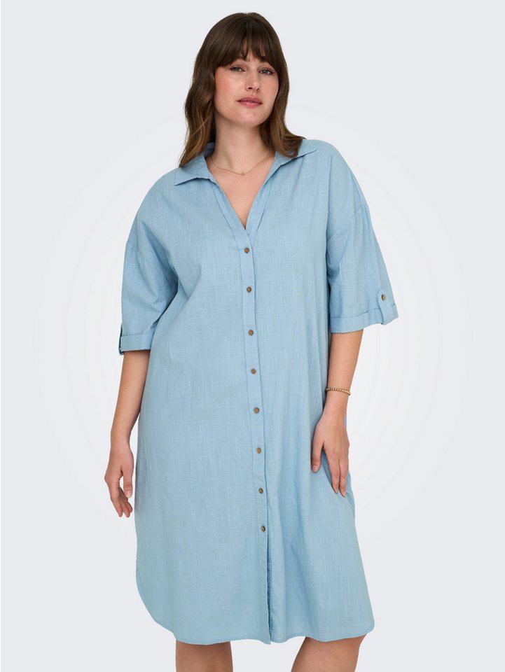 ONLY CARMAKOMA Blusenkleid CARCOCO SS BLK SHIRT DRESS WVN Sommerkleid von ONLY CARMAKOMA