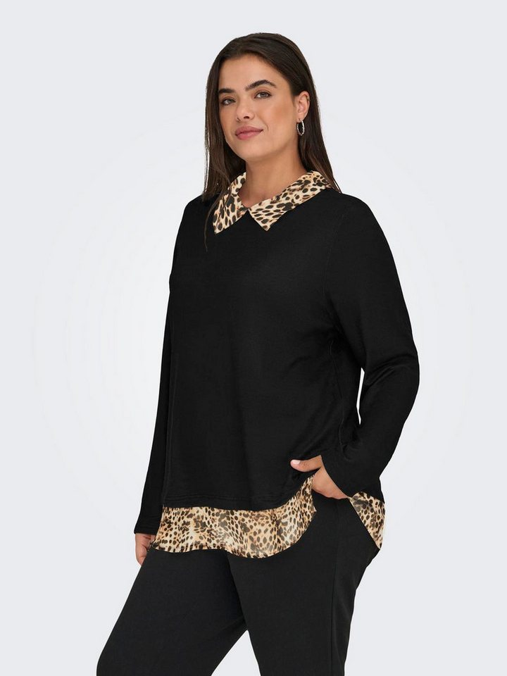 ONLY CARMAKOMA Blusenshirt CARALBA LS MIX TOP JRS von ONLY CARMAKOMA