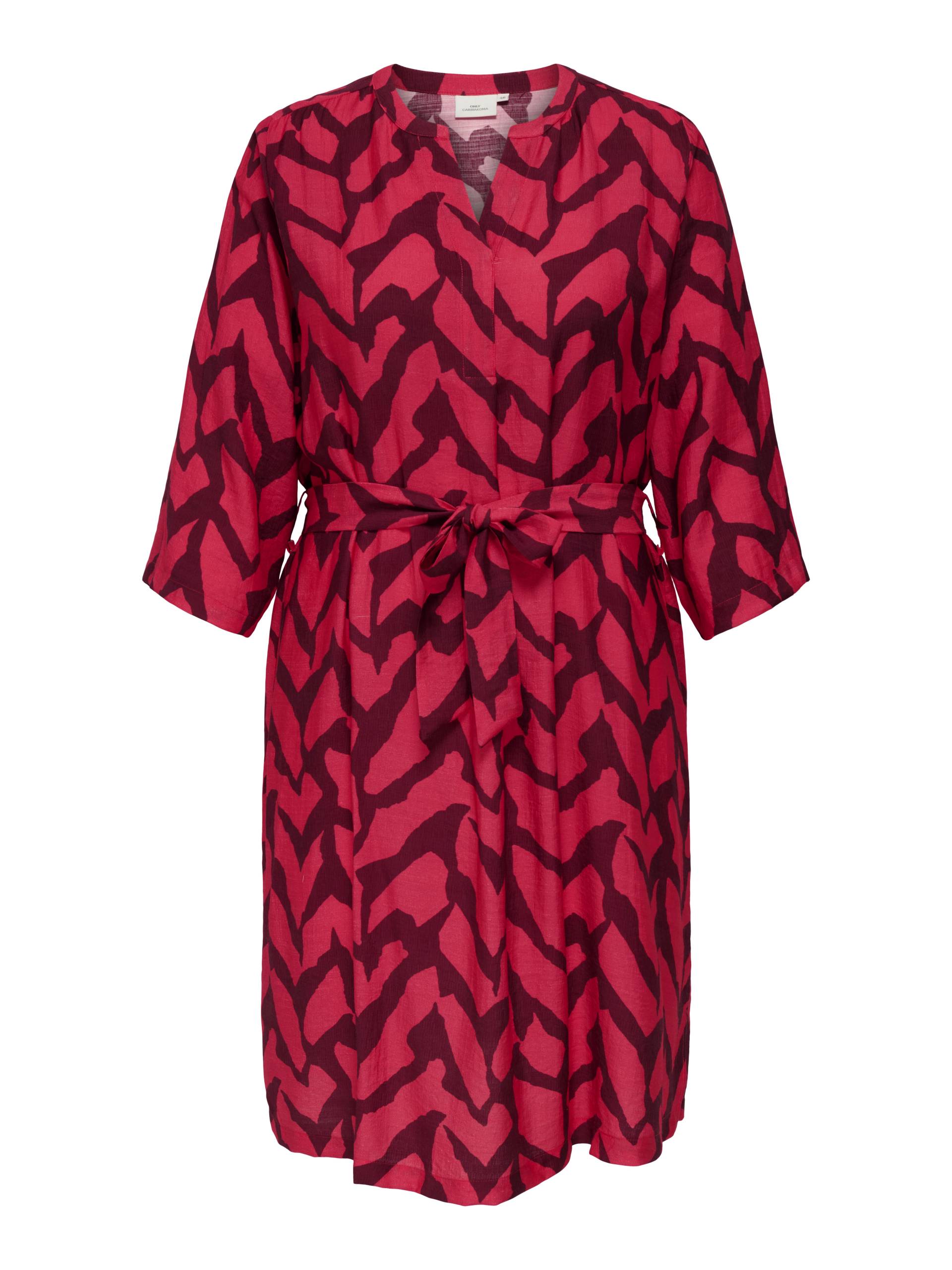 ONLY CARMAKOMA - CARBERIET 3/4 BLK DRESS AOP - Gr. - 44 von ONLY CARMAKOMA