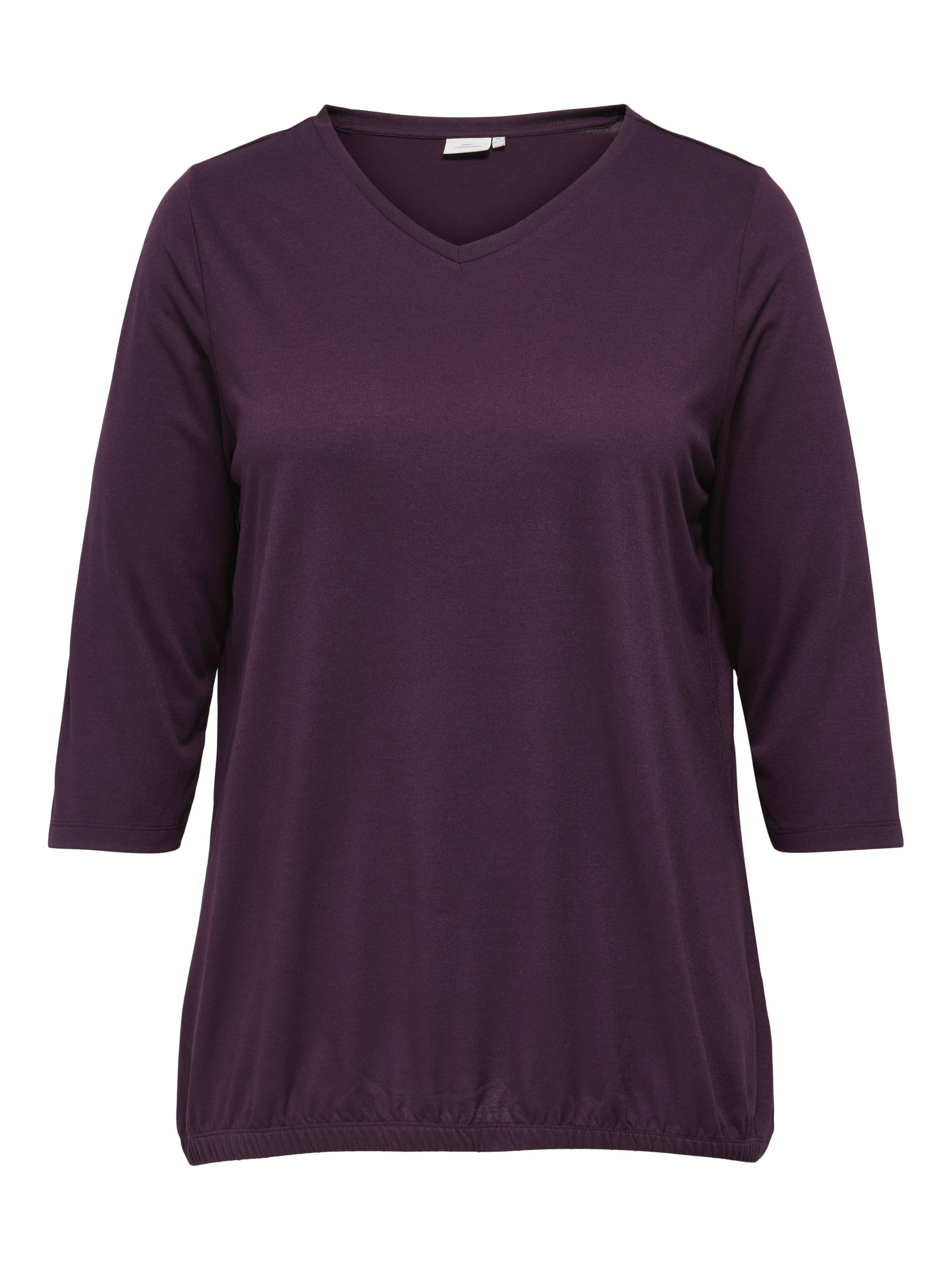 ONLY CARMAKOMA - CARCARLINNE V-NECK 3/4 TOP JRS BF winetasting von ONLY CARMAKOMA