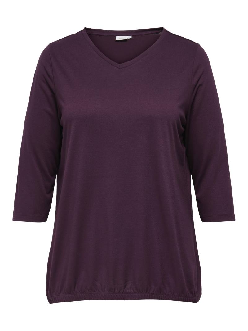 ONLY CARMAKOMA - CARCARLINNE V-NECK 3/4 TOP JRS BF winetasting von ONLY CARMAKOMA