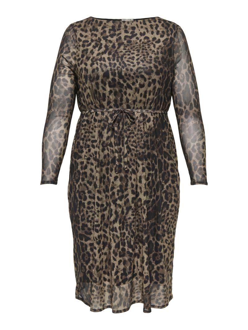 ONLY CARMAKOMA - CARFOREST LIFE LS BOATNECK BLK DRESS JRS black von ONLY CARMAKOMA